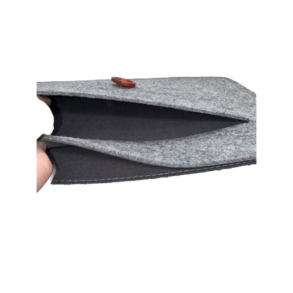 Felt Ipad/tablet Sleeve NWOT Universal 10.50 x 8.25 inches Gray Lined - Picture 9 of 12